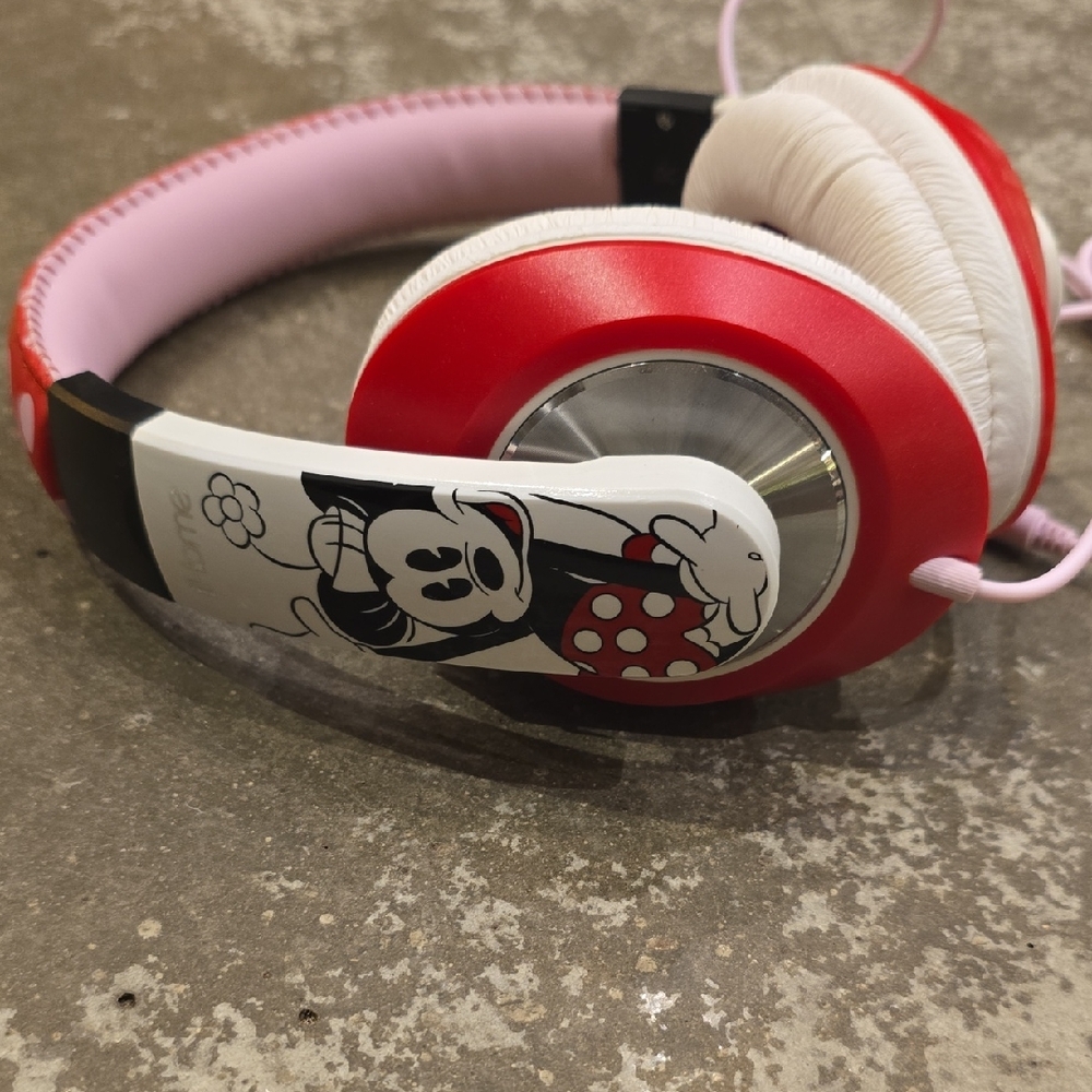 iHome Red and White Over-Ear Headphones